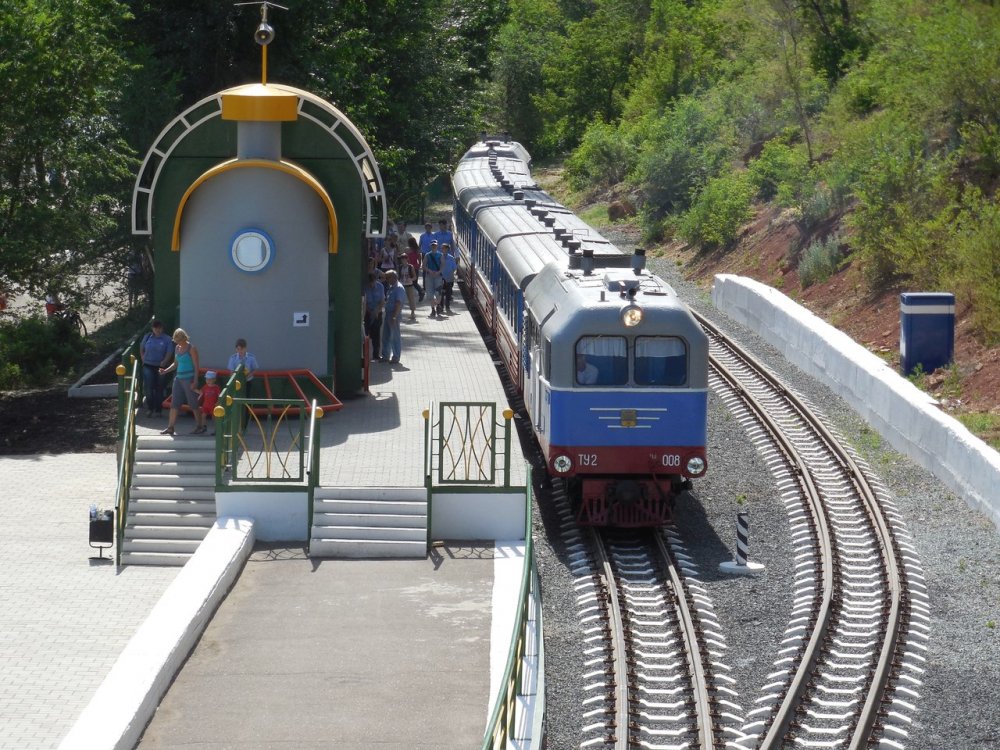 Оренбургская детская железная дорога фото