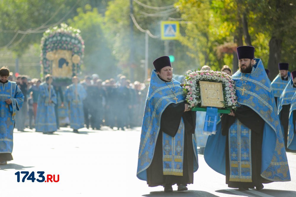 Крестный ход икона Табынская святые ключи