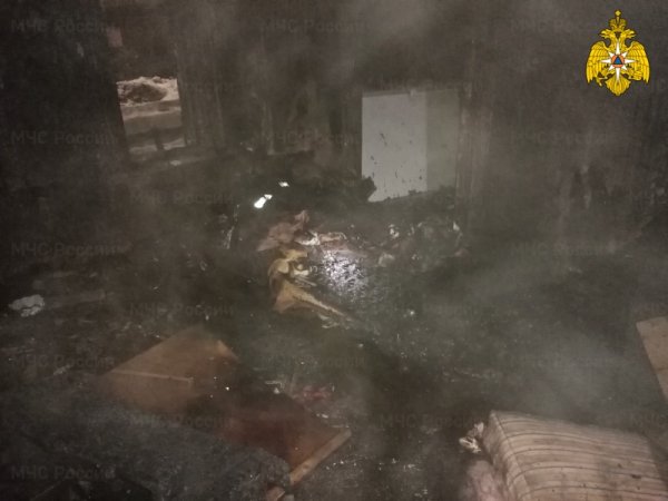 Ночью в Оренбурге при пожаре погиб мужчина