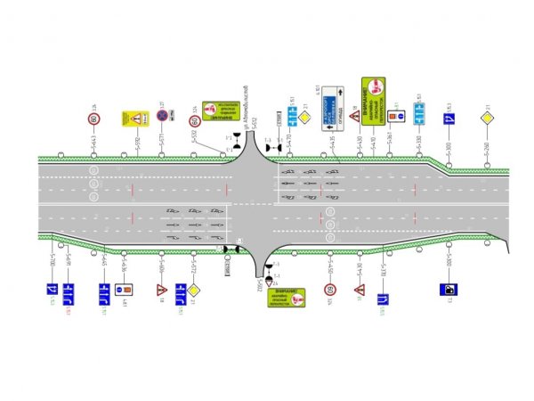 На Загородном шоссе Оренбурга изменится схема движения транспорта