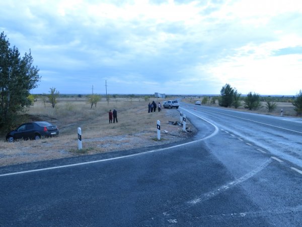 2 автомобиля столкнулись на 122 км автодороги Казань-Оренбург