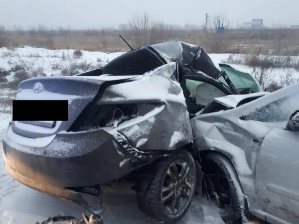 Водитель «Хёндая» погибла в ДТП под Соль-Илецком