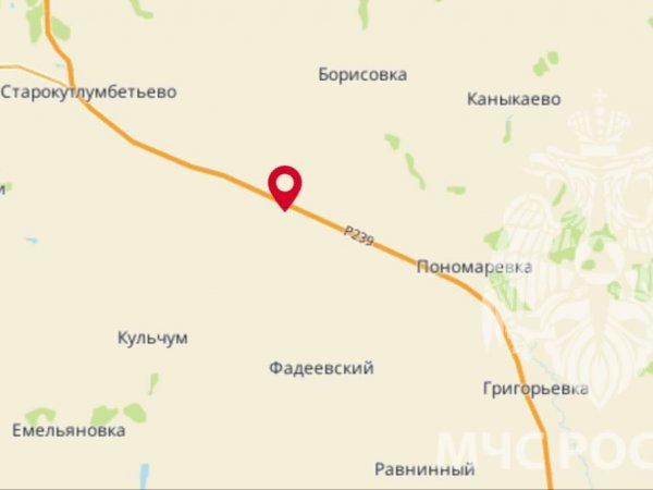 В Оренбуржье машина с тремя детьми слетела в кювет