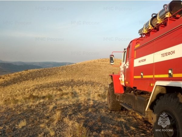 В Оренбуржье потушили первый в этом году степной пожар