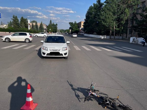В селе Сакмара водитель «Лады Гранты» сбил 8-летнего велосипедиста