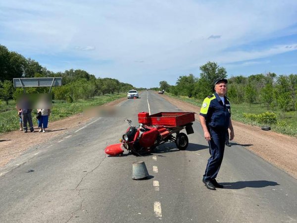 Водитель мотороллера погиб в ДТП на автодороге Бузулук-Грачевка
