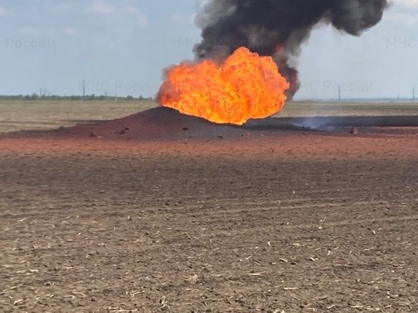 В Курманаевском районе произошла разгерметизация газопровода