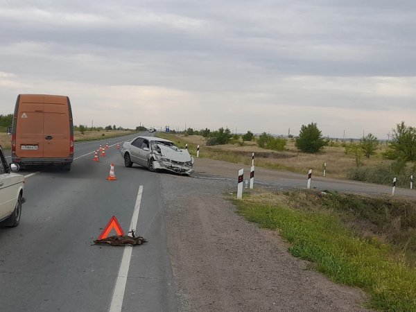 «Тойота» и «Шкода» столкнулись на автодороге Орск-Новоорск