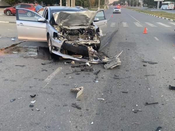 В Орске иномарка влетела в машину скорой помощи