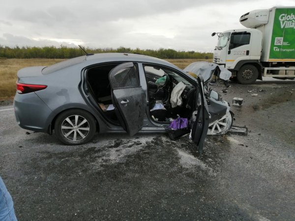 В аварии на автодороге Каменноозерное - Медногорск погибла женщина-водитель