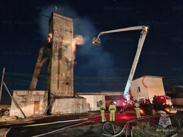 В Кваркенском районе загорелась зерносушилка