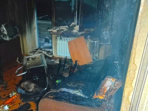 8 человек были спасены во время пожара в Светлом