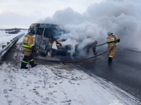 В Тоцком районе в результате ДТП загорелась ГАЗель