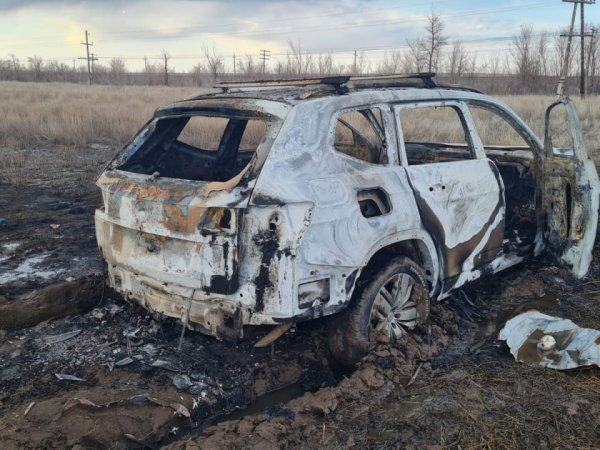 В Соль-Илецком городском округе сгорел автомобиль