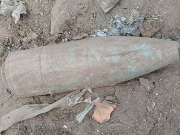 В районе переулка Станочный нашли ржавый боеприпас