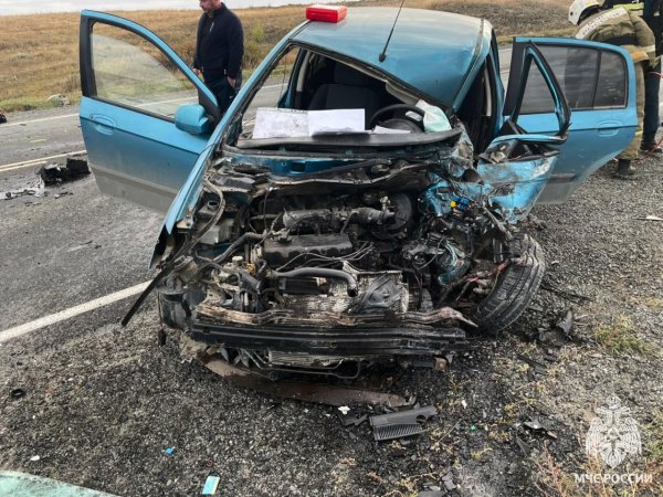 На трассе Орск — Новотроицк в ДТП с КАМАЗом пострадали два человека