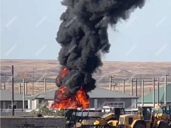 В Орске в новом микрорайоне «Звёздный» произошёл пожар