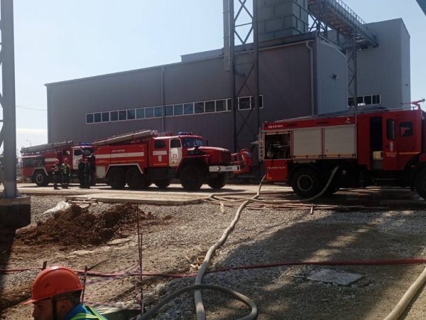 На строящемся маслозаводе в Бузулуке произошел пожар
