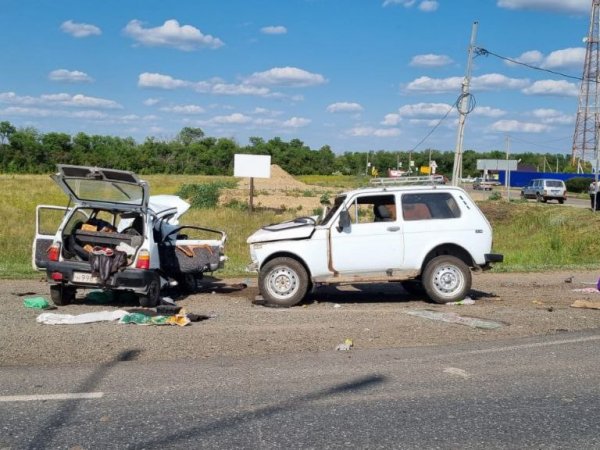 Видео: «Нива» влетает в «Оку», пассажир последней погибает на месте