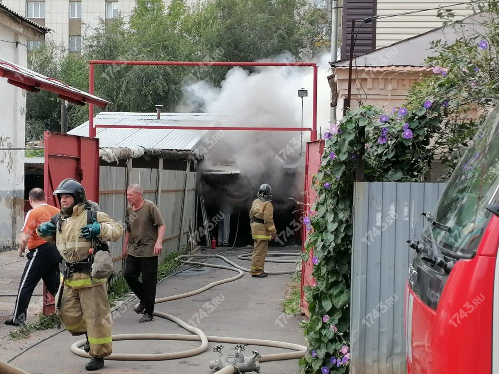 Пожар в Оренбурге 