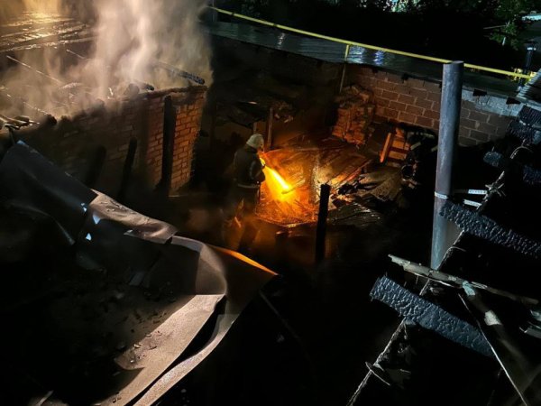 В Оренбурге огонь едва не уничтожил жилые дома