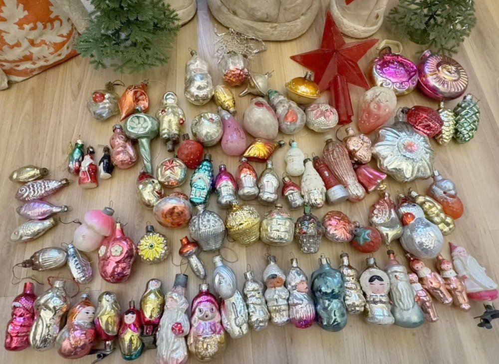 Елочные игрушки, которые имелись в каждой советской семье Елочные игрушки, которые имелись в каждой советской семье