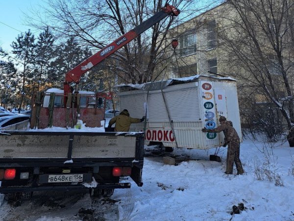 В Оренбурге сносят киоски