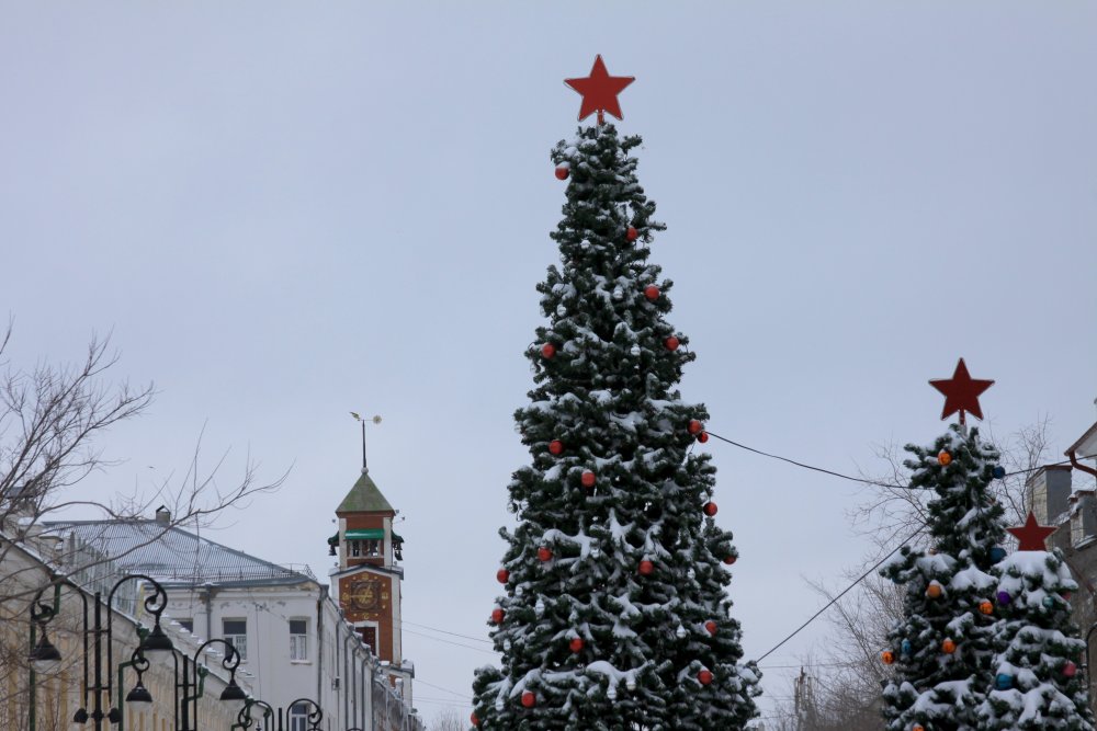 Центр Оренбурга 1 января 2026 года. Фото 1743.ru