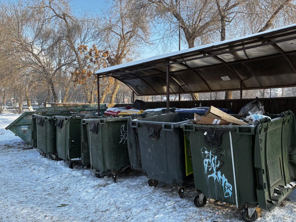 Мусорная площадка в Оренбурге. Фото 1743.ru Мусорная площадка в Оренбурге. Фото 1743.ru
