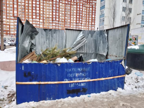 Мусорная площадка в Оренбурге