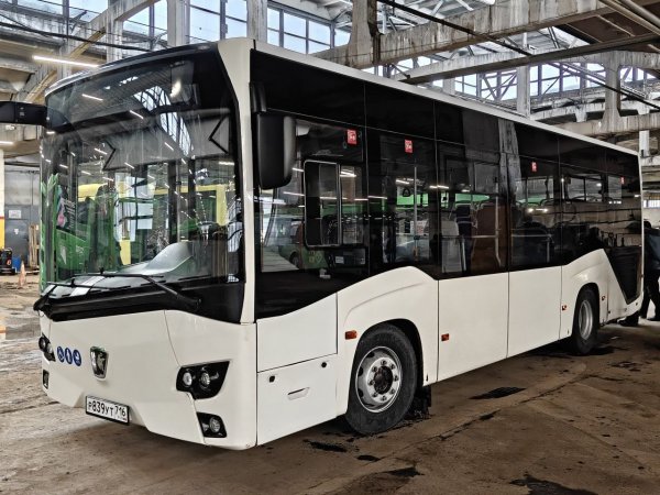 Фото: новый автобус КамАЗ-4290, который поступил в Оренбург; фото: тг-канал «Вести Оренбуржья»