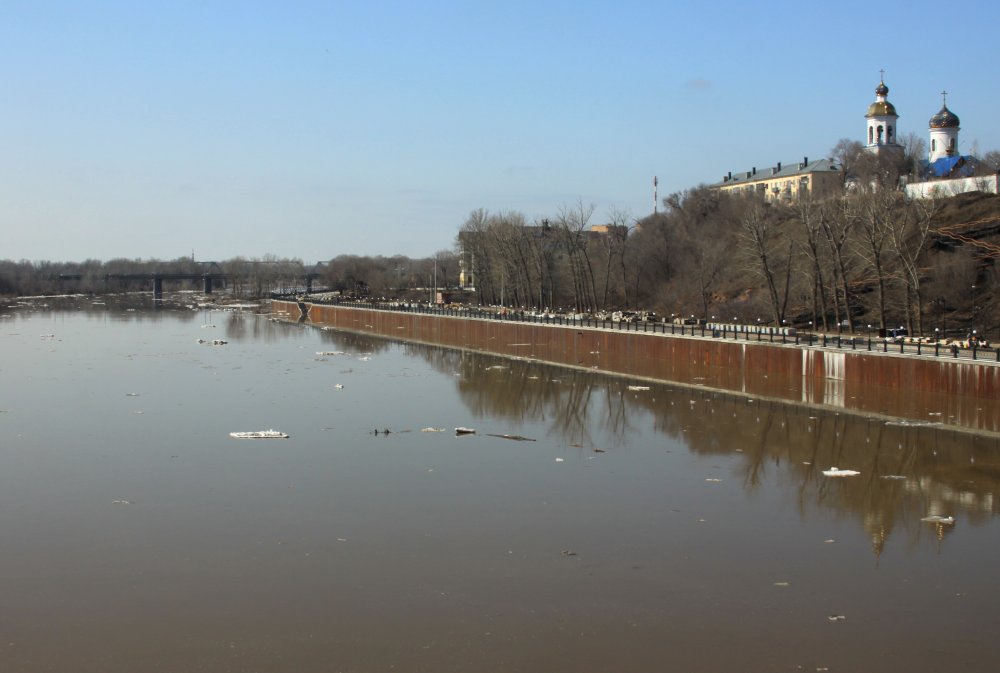 Урал в Оренбурге, март 2025 года. Фото 1743.ru