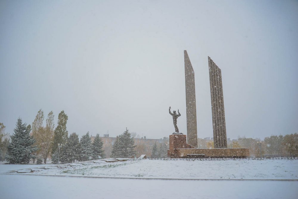 Оренбург под снегопадом. Фото 1743.ru