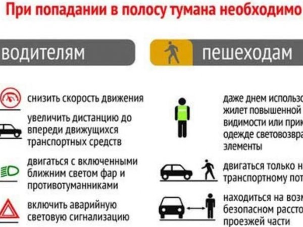 В Оренбургской области водителей предупредили о тумане на дорогах