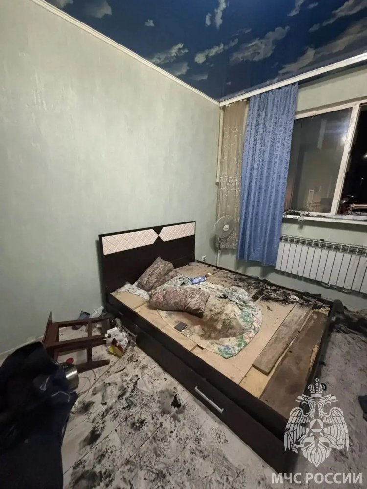 неосторожность при курении стала причиной пожара