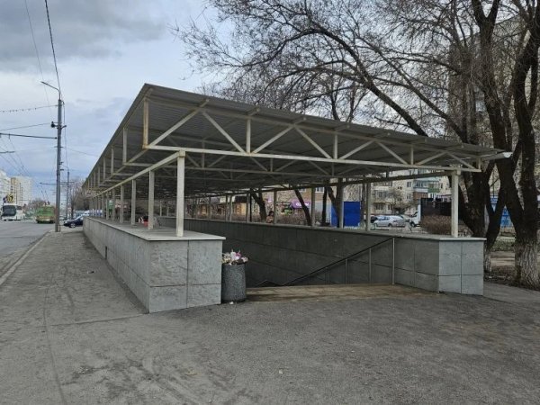 Вид подземного перехода на Пролетарской после зимы 