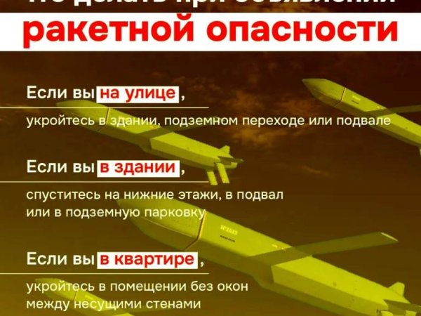 Ракетная опасность объявлена в Оренбуржье