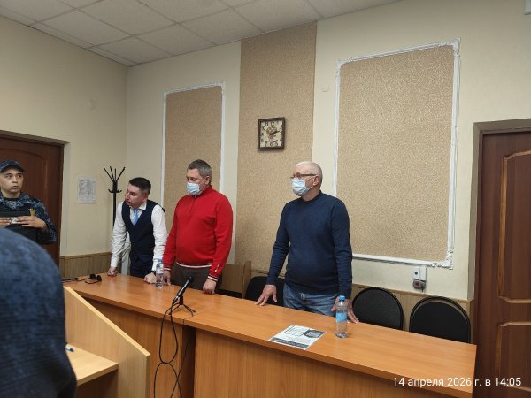 Чахеев и Редин в зале суда
