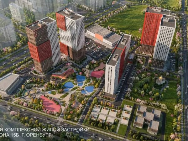 проект застройки микрорайона 15Б в Оренбурге