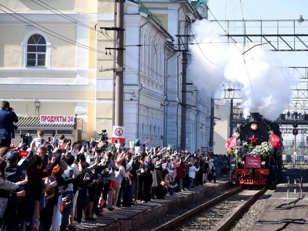 Ретропоезд приехал в Оренбург