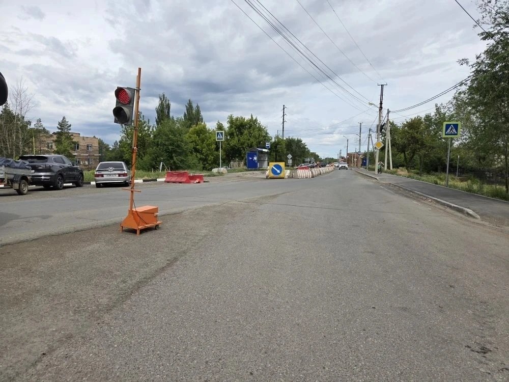перекрыт участок дороги на Ветеранов Труда