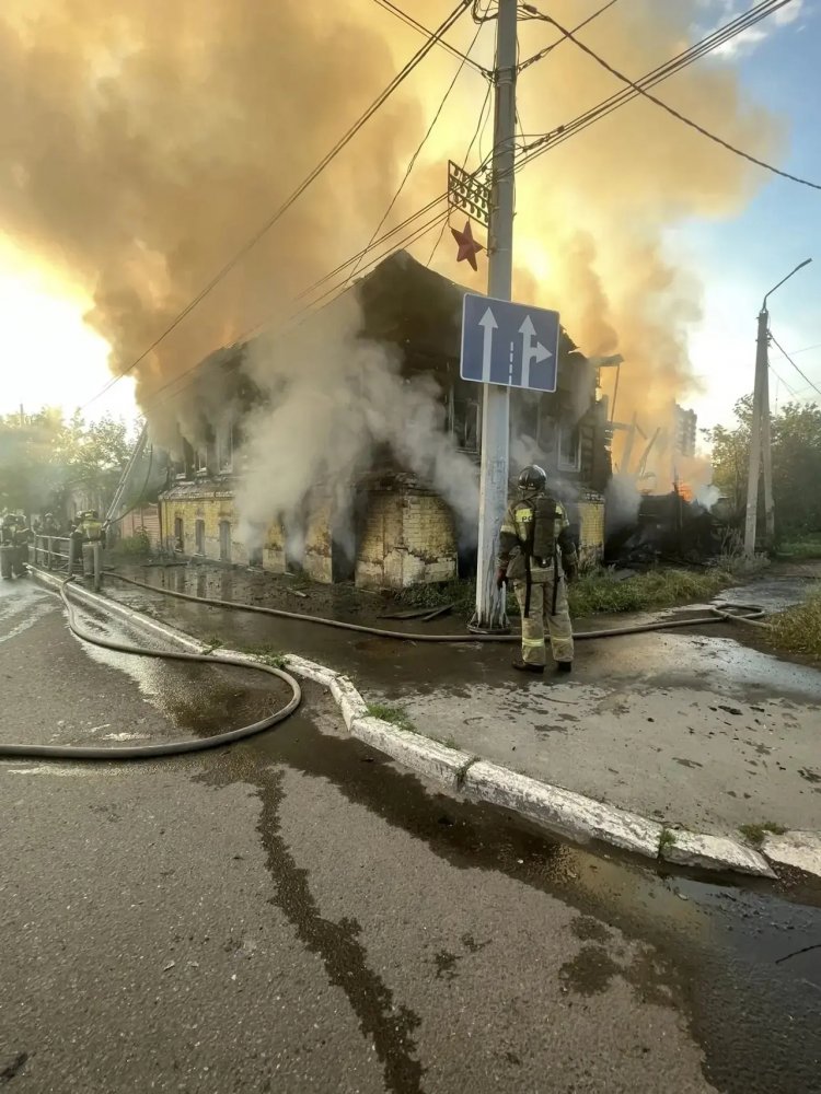 пожарные успешно локализовали возгорание