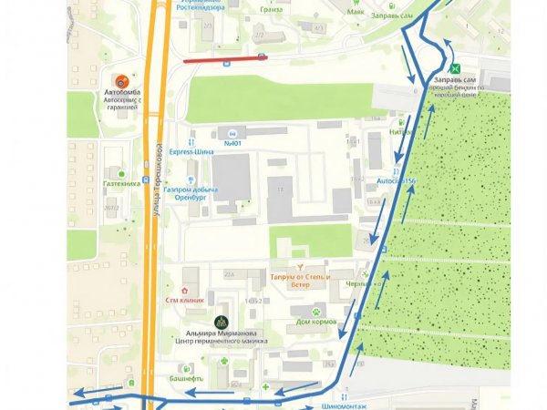 В связи с земляными работами перероют участок проспекта Дзержинского в Оренбурге