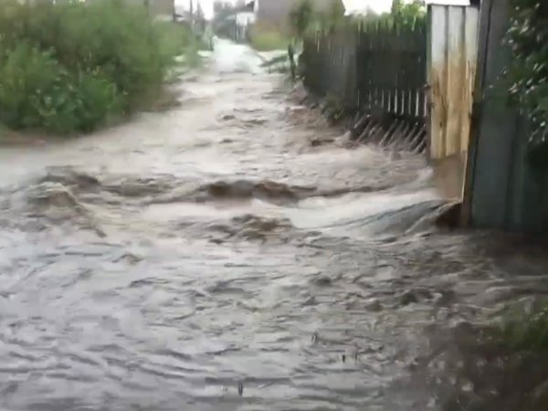 Воскресным ливнем смыло урожай оренбуржцев