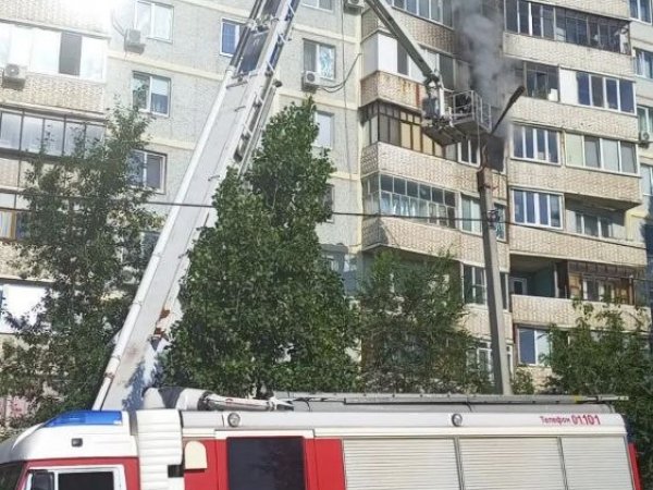 В Оренбурге произошел пожар в многоэтажке на проспекте Гагарина