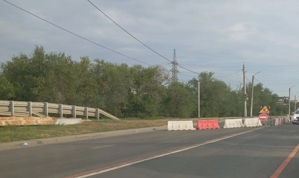 закрыт заезд на Илекскую развязку
