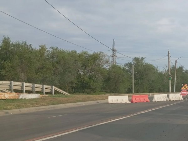 закрыт заезд на Илекскую развязку