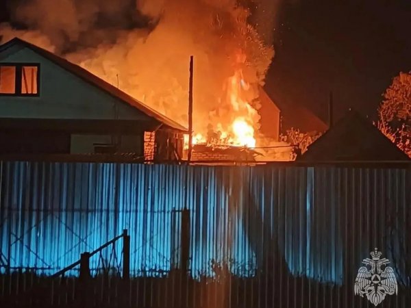 Мужчина получил ожоги на пожаре в своем доме в Грачевке